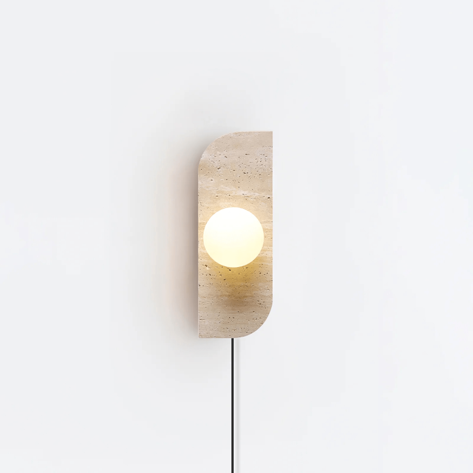 Yellow Travertine & White