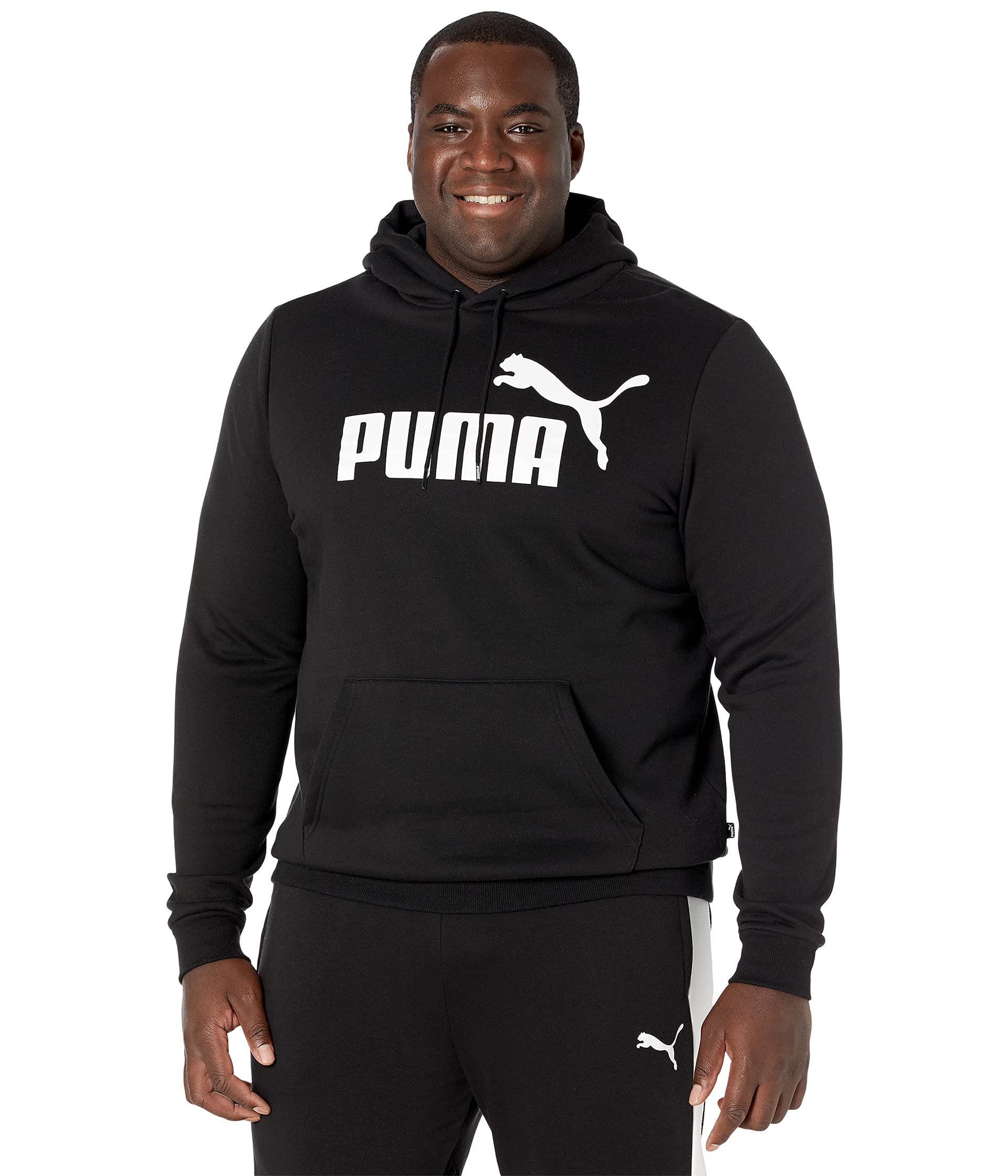 PUMA Men's Essentials Big Logo Fleece Hoodie - Soft & Comfortable Pullover Sweatshirt for Casual Wear, Gym & Street Style | Winter Warm Hooded Sweater for Men's Fashion