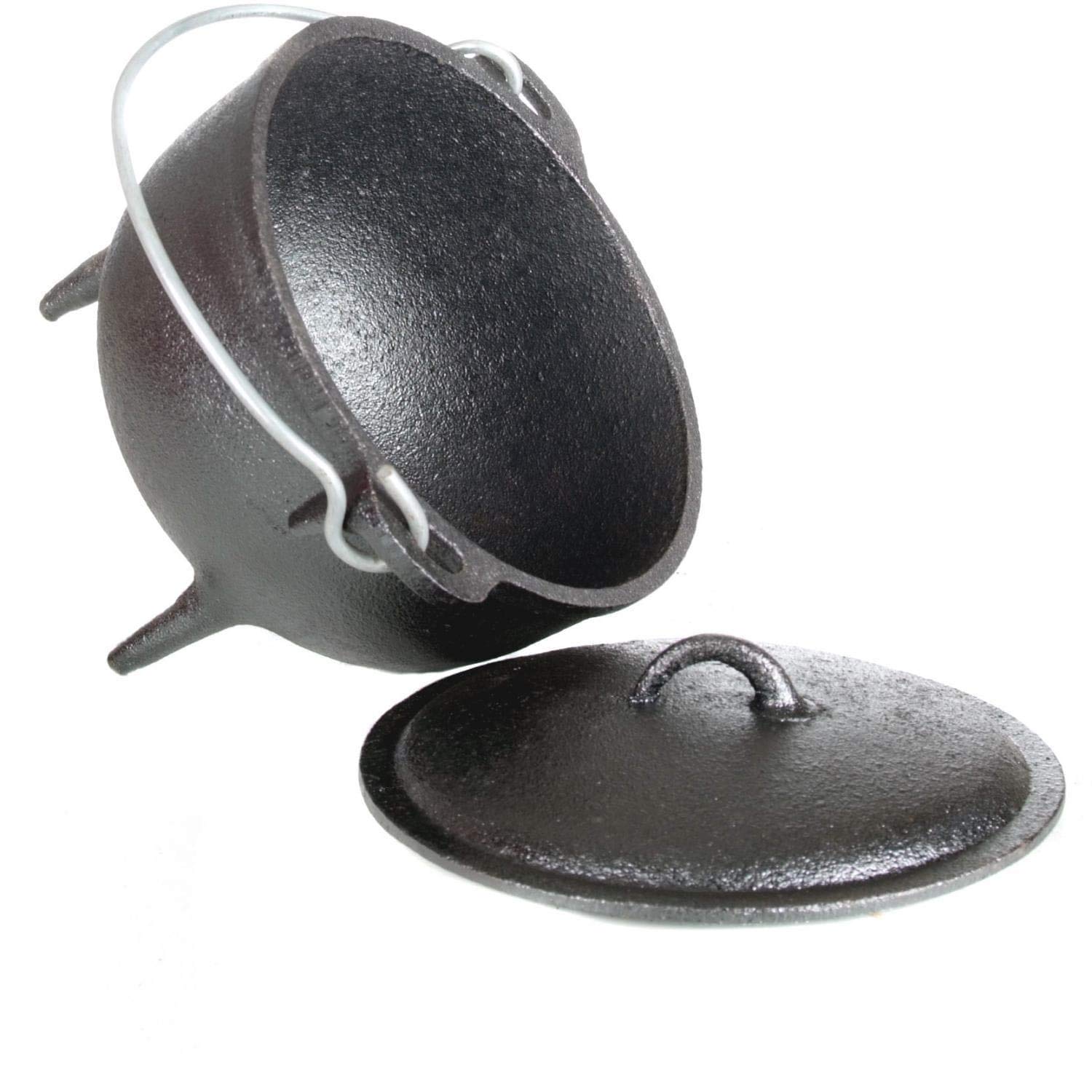 1 Qt. Pre-Seasoned Cast Iron Dutch Oven with Legs - Perfect for Camping, Outdoor Cooking & Dutch Oven Recipes