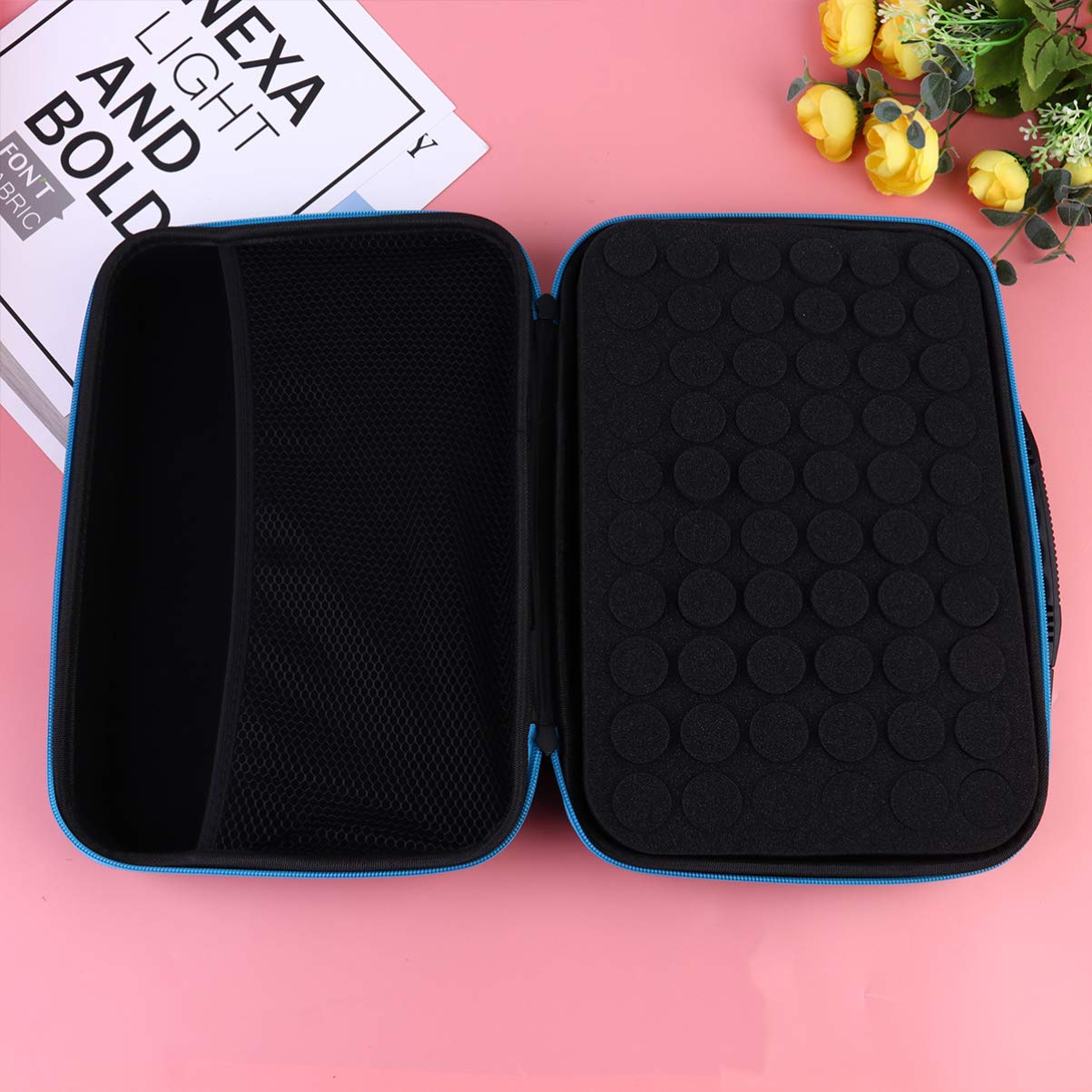 Premium Essential Oil Organizer & Storage Bag - 12 Bottle Capacity, Durable & Portable Essential Oil Holder for Aromatherapy, Travel, Home & Office Use