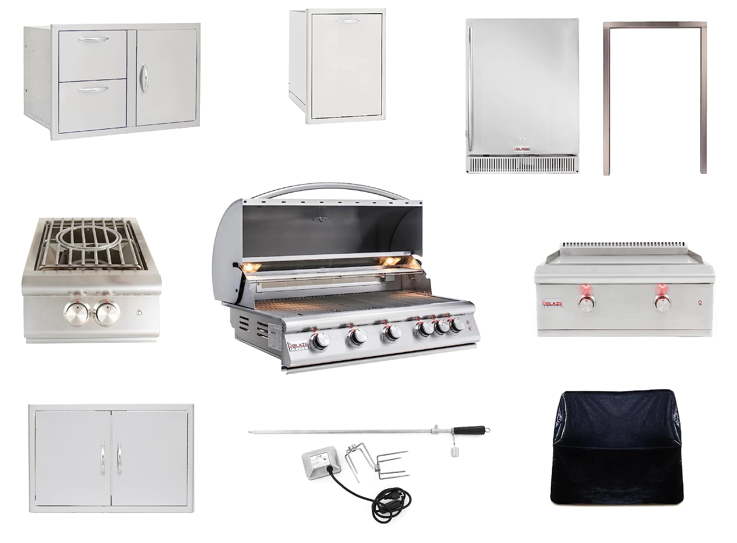 Premium BLAZE BBQ Outdoor Grill Package - 40