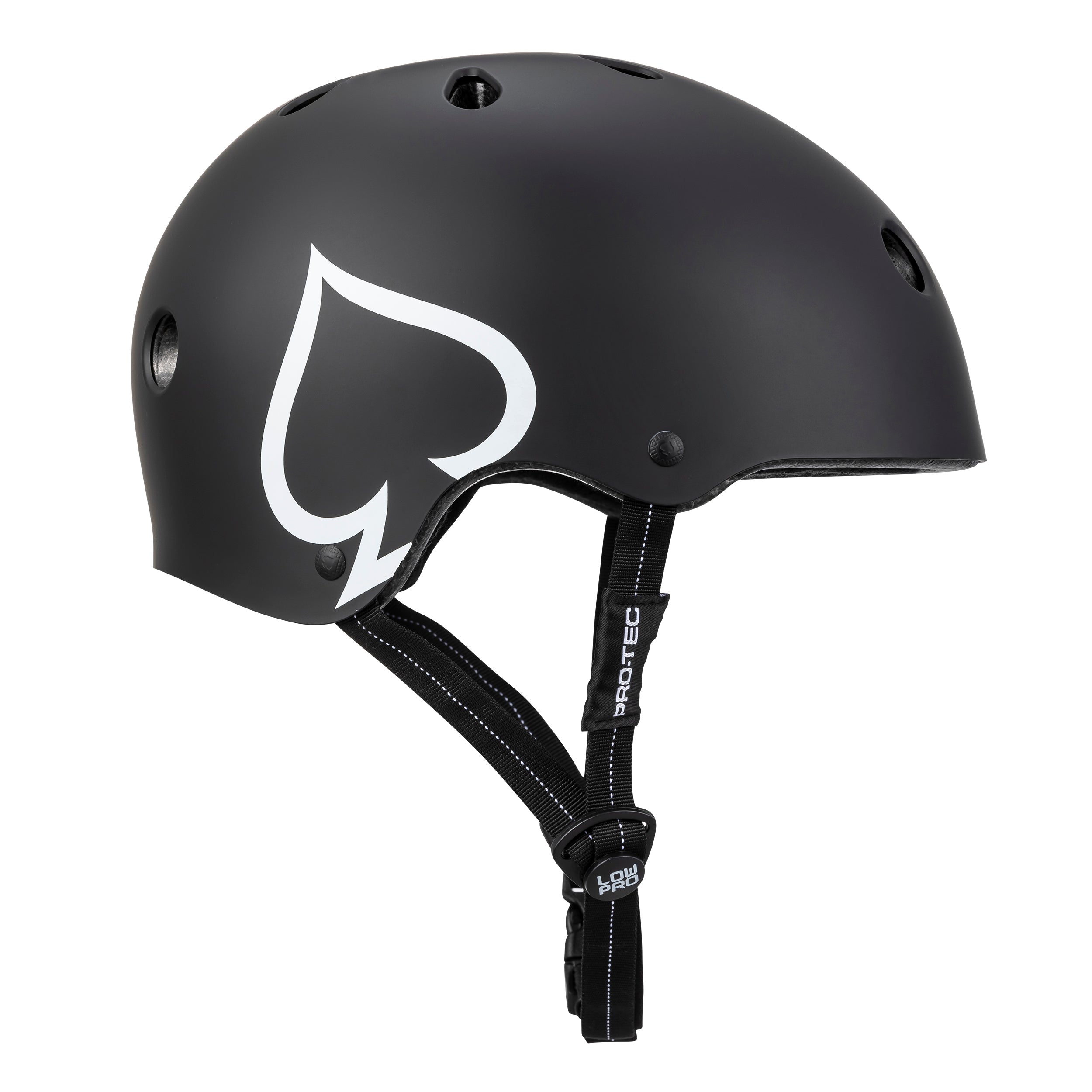 LOW PRO Certified Bike Helmet - Matte Black Cycling Helmet for Adults - Lightweight & Comfortable for Road Biking, Mountain Biking & Commuting
