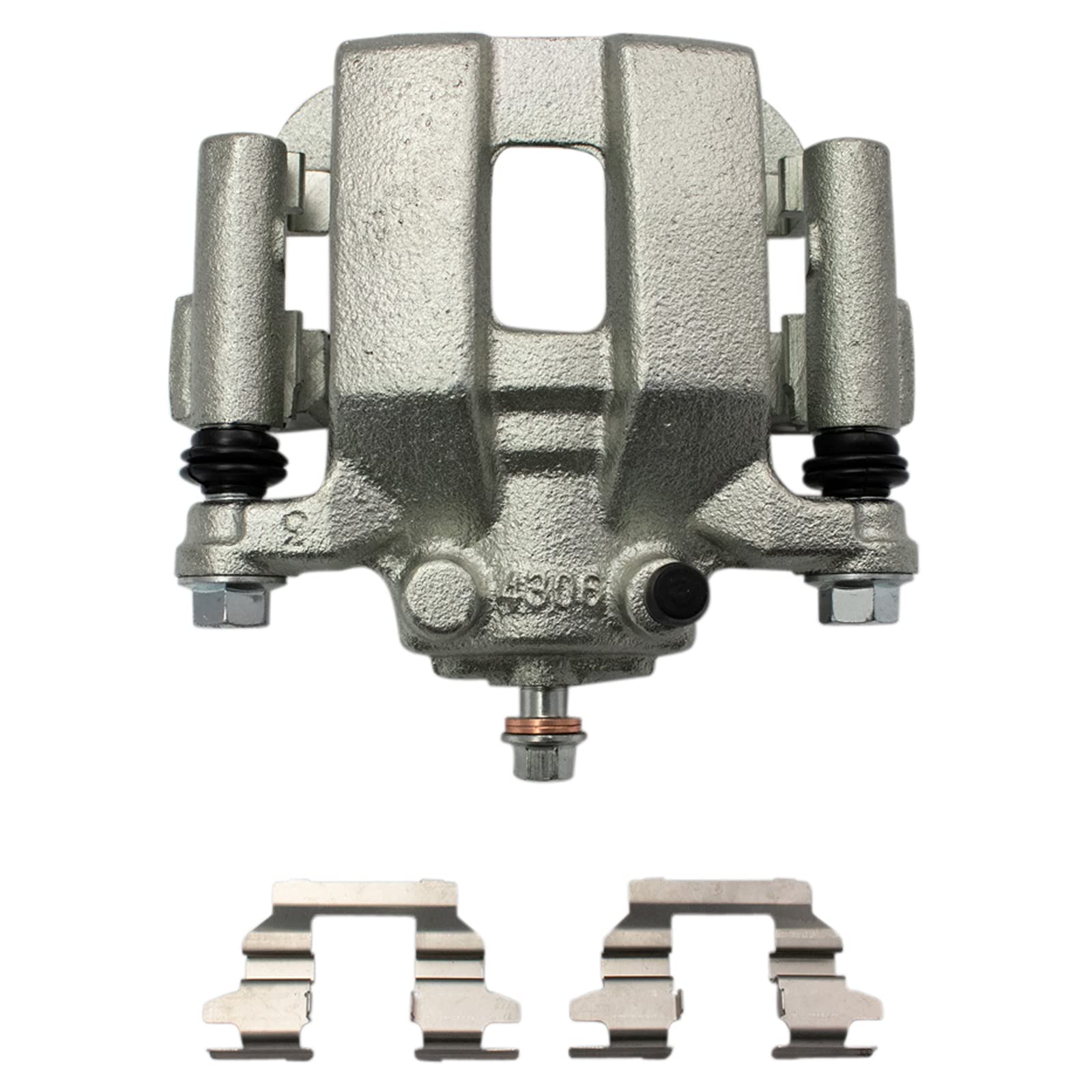 TRQ Premium Rear Performance Brake Pad & Rotor Kit - Semi-Metallic Vented G-Coated Brake Caliper Set - Compatible with 2005 INFINITI G35 - Perfect for High-Performance Driving & Daily Commutes
