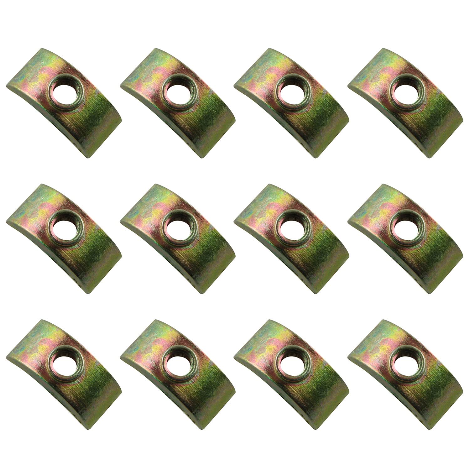 12pcs 24mm M6 Half Moon Nuts Washer Spacer Set - Durable Furniture Hardware Accessories for DIY Furniture Assembly & Repair - Perfect for Bed Frames, Cabinets, Tables & Chairs