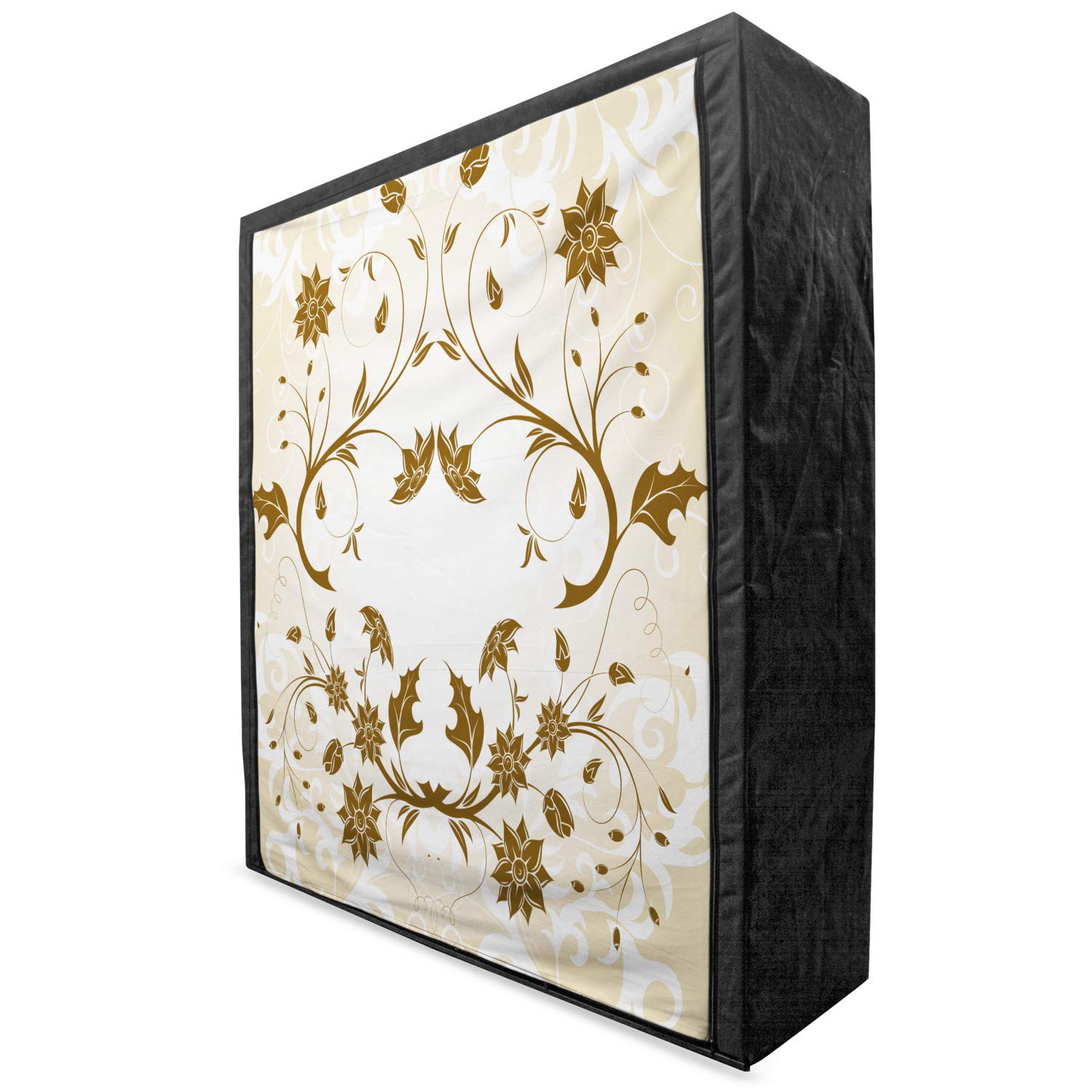 Ambesonne Floral Portable Fabric Wardrobe with Shelves | 59