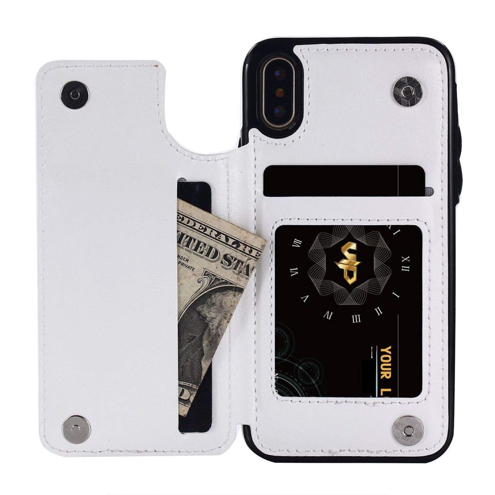 Personalized Leather iPhone XR Wallet Case - Custom Photo PU Leather Phone Cover with Card Holder & Magnetic Clasp | Shockproof Drop Protection | Perfect for Everyday Use, Travel & Business