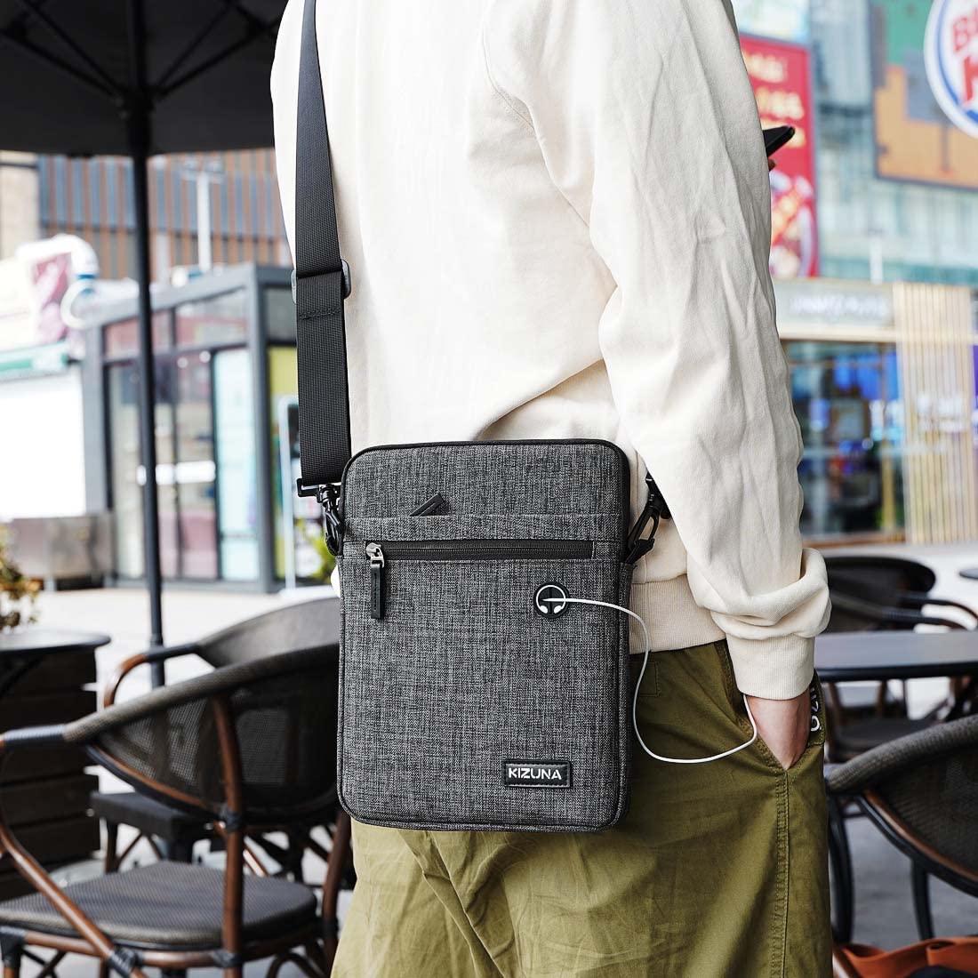 Waterproof 10 Inch Tablet Sleeve - Shockproof Laptop Messenger Bag for iPad Pro 9.7/10.5/11