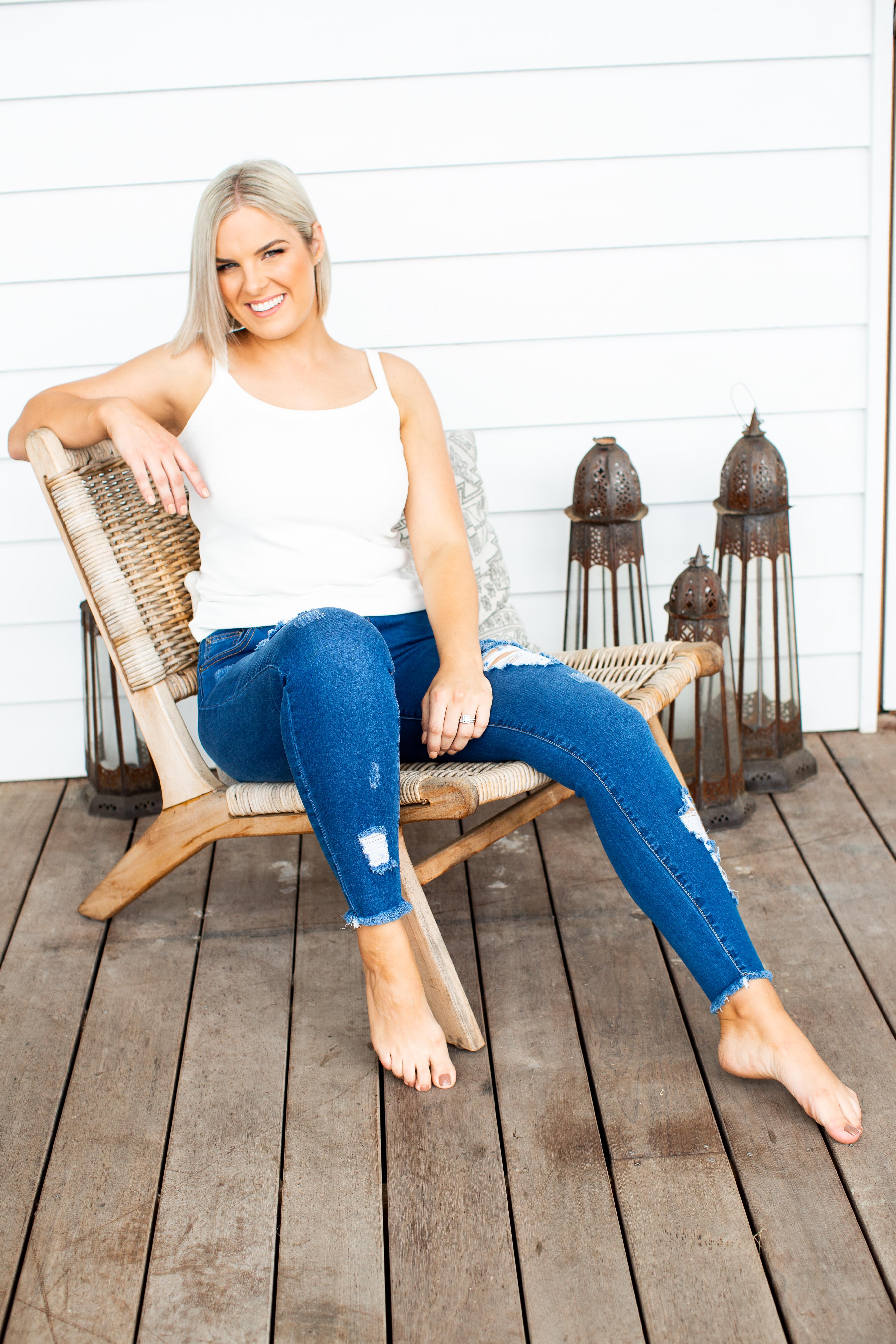 Bailey Jeans for Women - High Waist Stretch Denim Pants - Comfortable & Stylish for Casual Wear, Office, and Date Nights