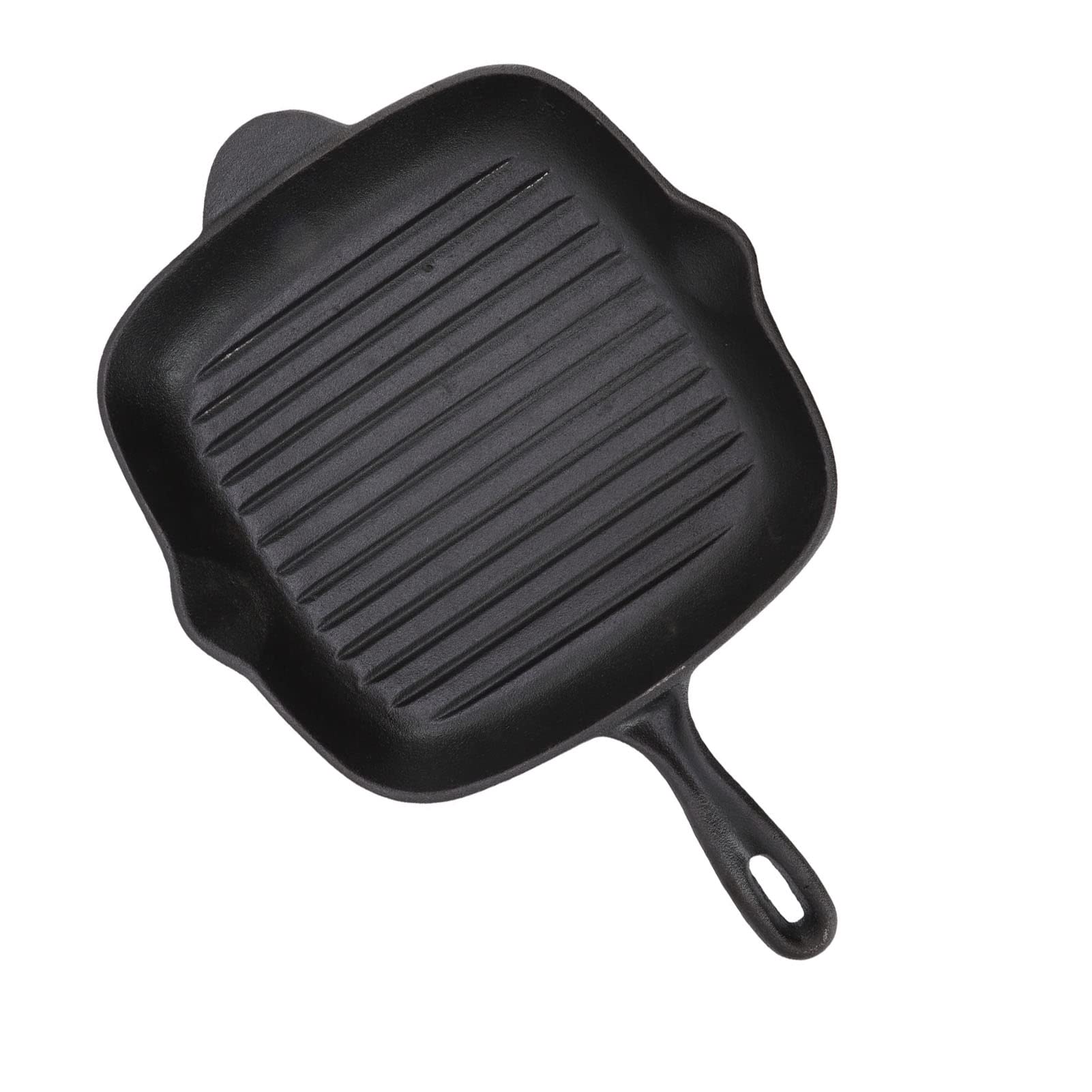 Shanrya Cast Iron Grill Pan - Heavy Duty Double Outlet Non-Stick Griddle for Indoor & Outdoor Cooking - Perfect for Home, Restaurant, and Camping Use