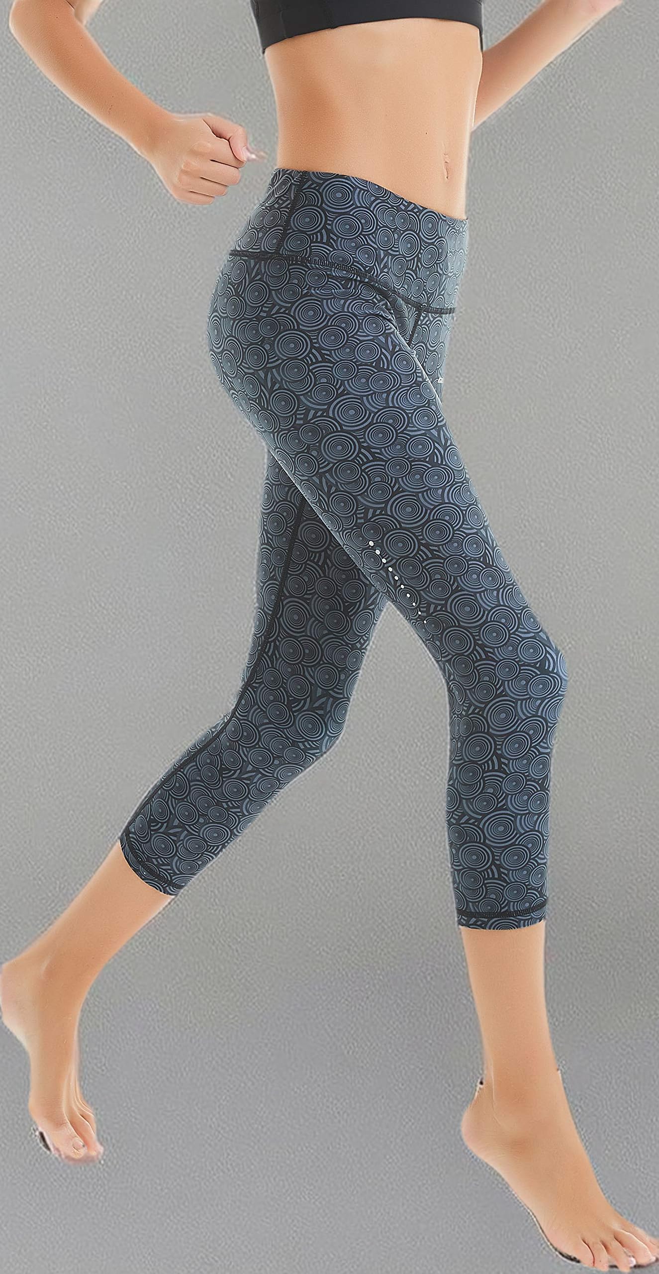 COOLOMG Women's High-Waisted Yoga Leggings with Hidden Pockets - Breathable Workout Tights for Running, Gym & Lounge