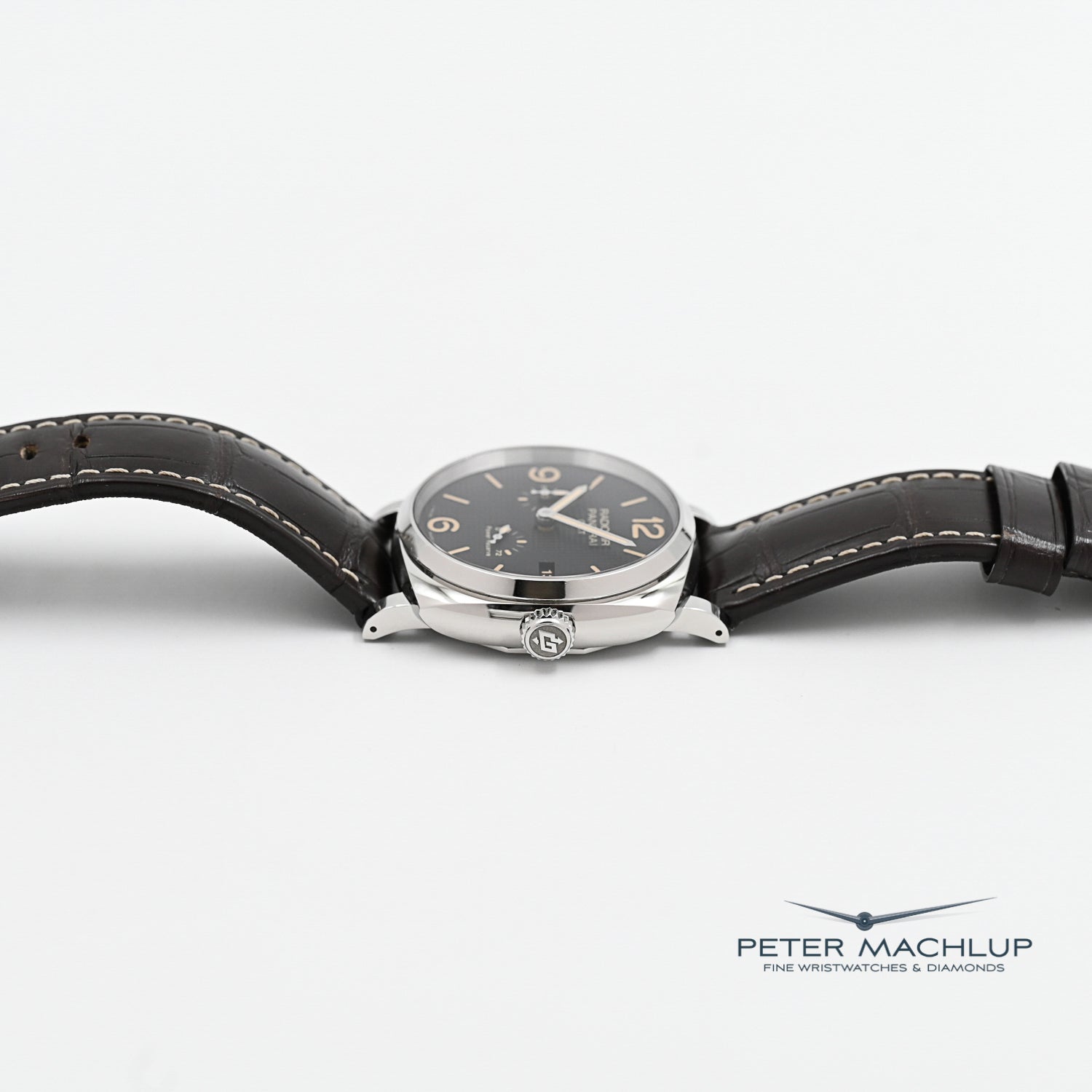 Panerai Radiomir 8-Day GMT Automatic Men's Watch - Luxury Stainless Steel Timepiece with Power Reserve - Perfect for Business Travel & Formal Occasions