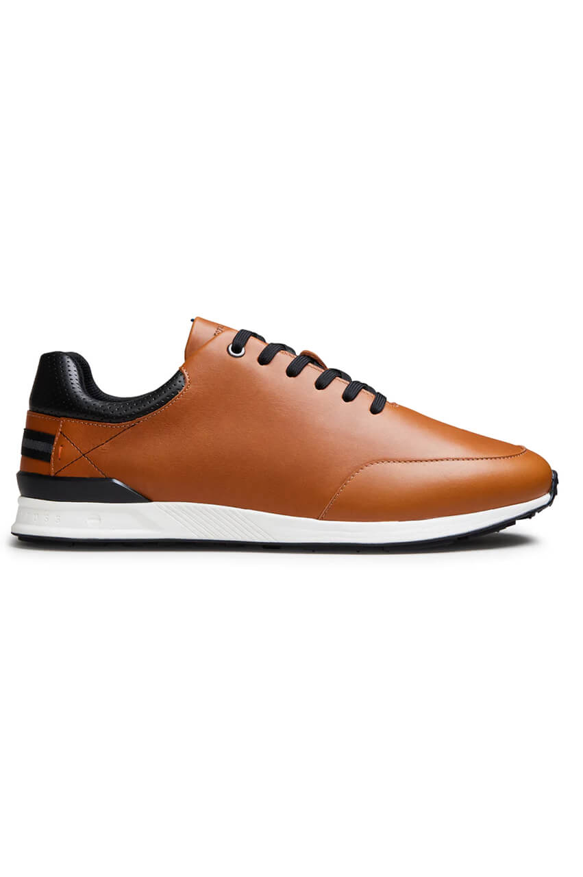 Royal Albartross Men's Golf Shoes - Hoxton Mocha | Spiked Comfort for Golf Course & Casual Wear