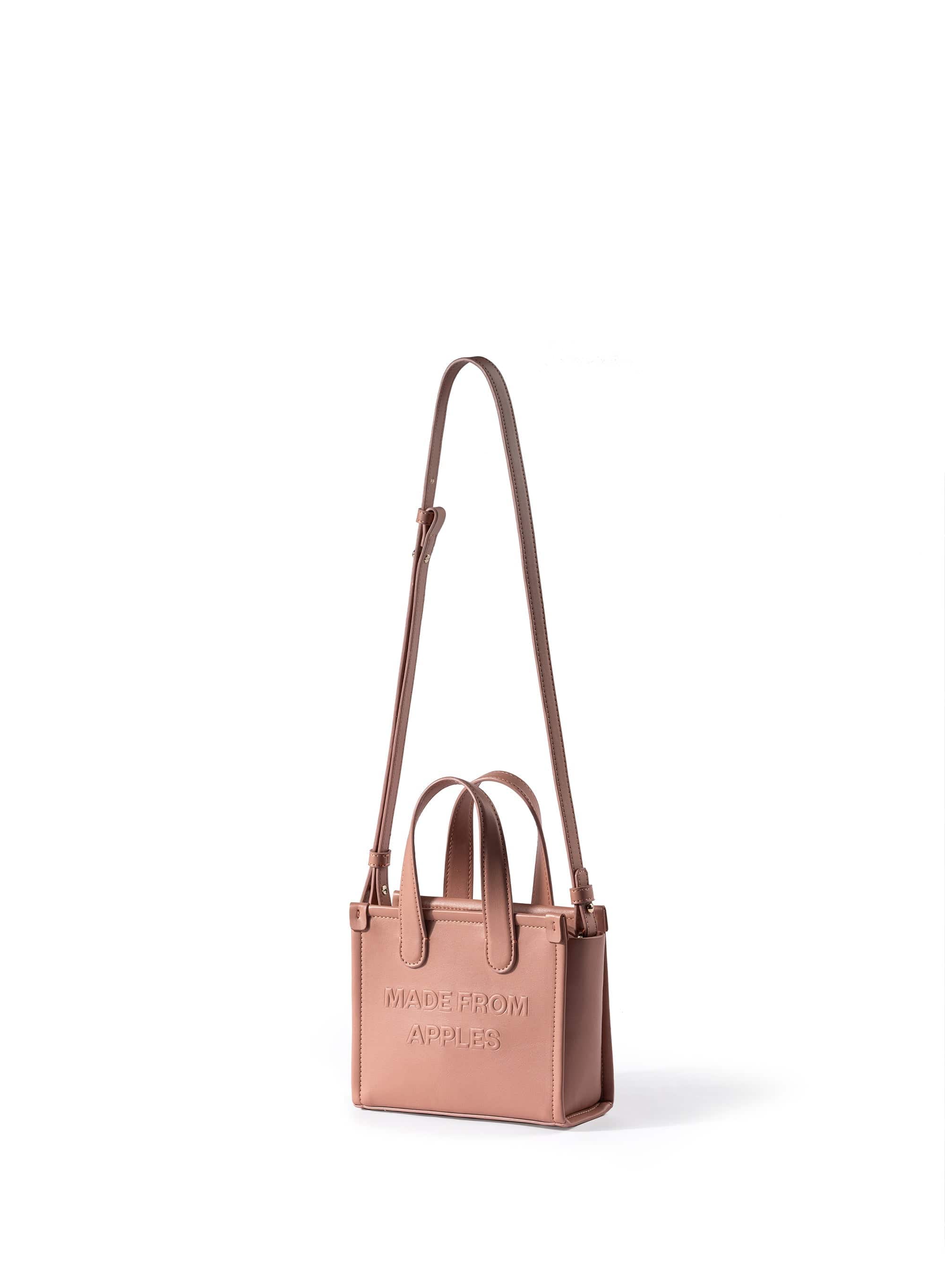 Alma S Apple Leather Vegan Tote Bag for Women | Eco-Friendly Nude Shoulder Bag | Perfect for Work, Travel & Everyday Use