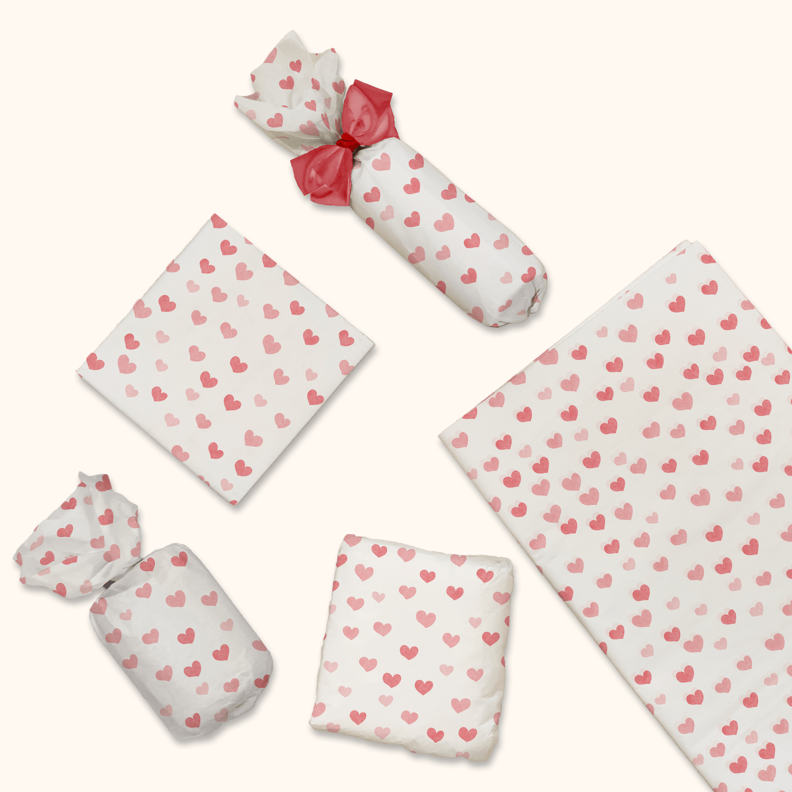 Fading Hearts Decorative Tissue Paper for Gift Wrapping, Party Decorations, and DIY Crafts | Premium Quality for Scrapbooking, Weddings, and Valentine's Day