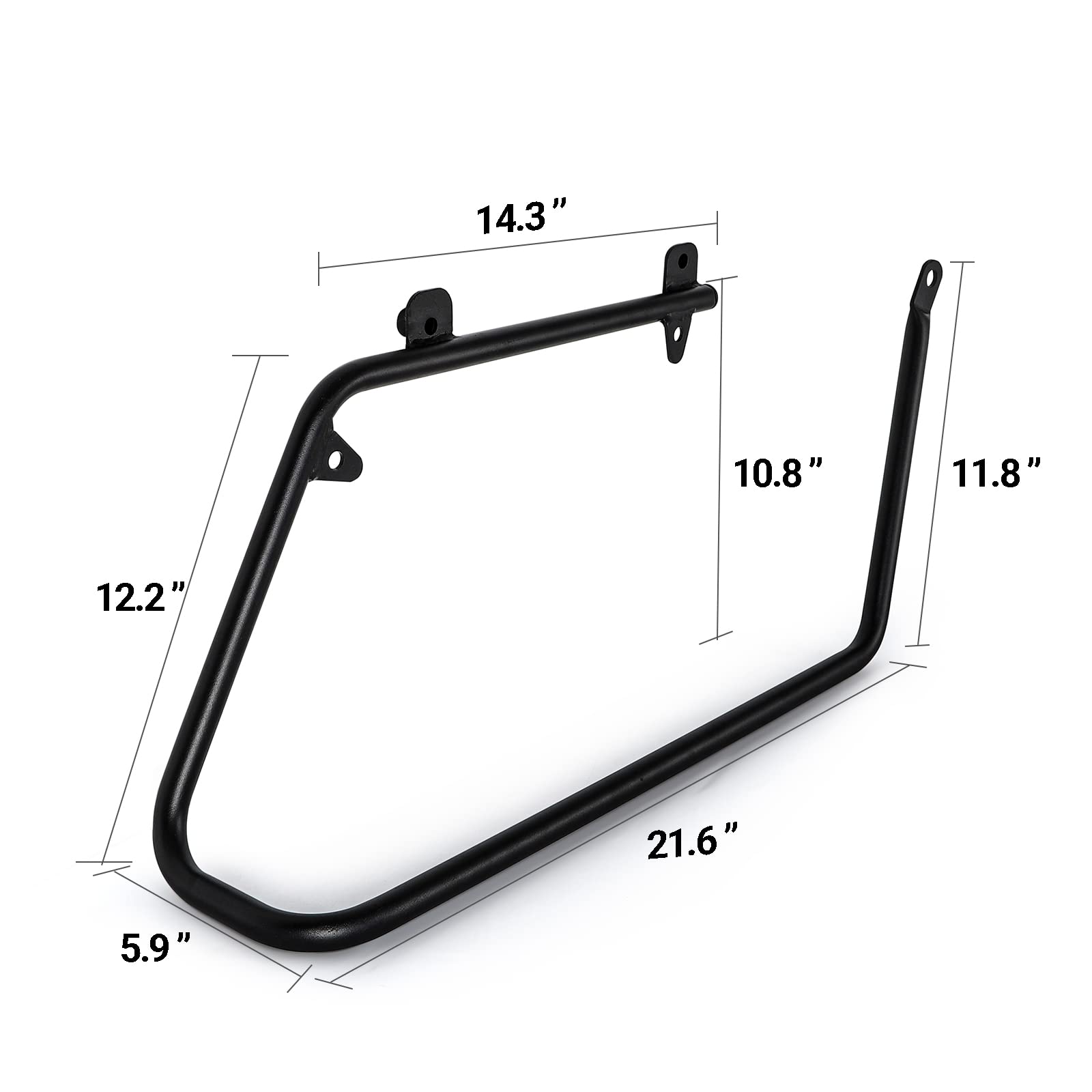 ZXMOTO Harley Davidson Dyna 2008-2017 to FLH Touring Saddlebag Support Conversion Brackets | Motorcycle Luggage Mount Kit for Long Rides & Road Trips