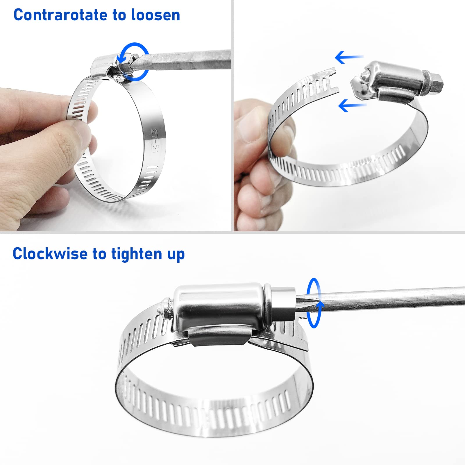Stainless Steel Hose Clamps 1-1/4