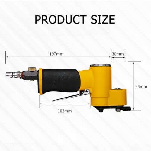 Pneumatic Sanding Machine - One-Word Burr Sander with Reciprocating Flat Sandpaper for Woodworking & Metal Polishing | Ideal for DIY Projects, Auto Body Repair & Furniture Refinishing