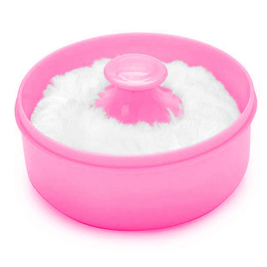 Premium Empty Body Powder Puff Box with Soft Puffs & Sifter - Travel-Friendly Cosmetic Container for Loose Powder, Baby Powder & Makeup - Perfect for Home, Gym Bag & On-the-Go Touch Ups