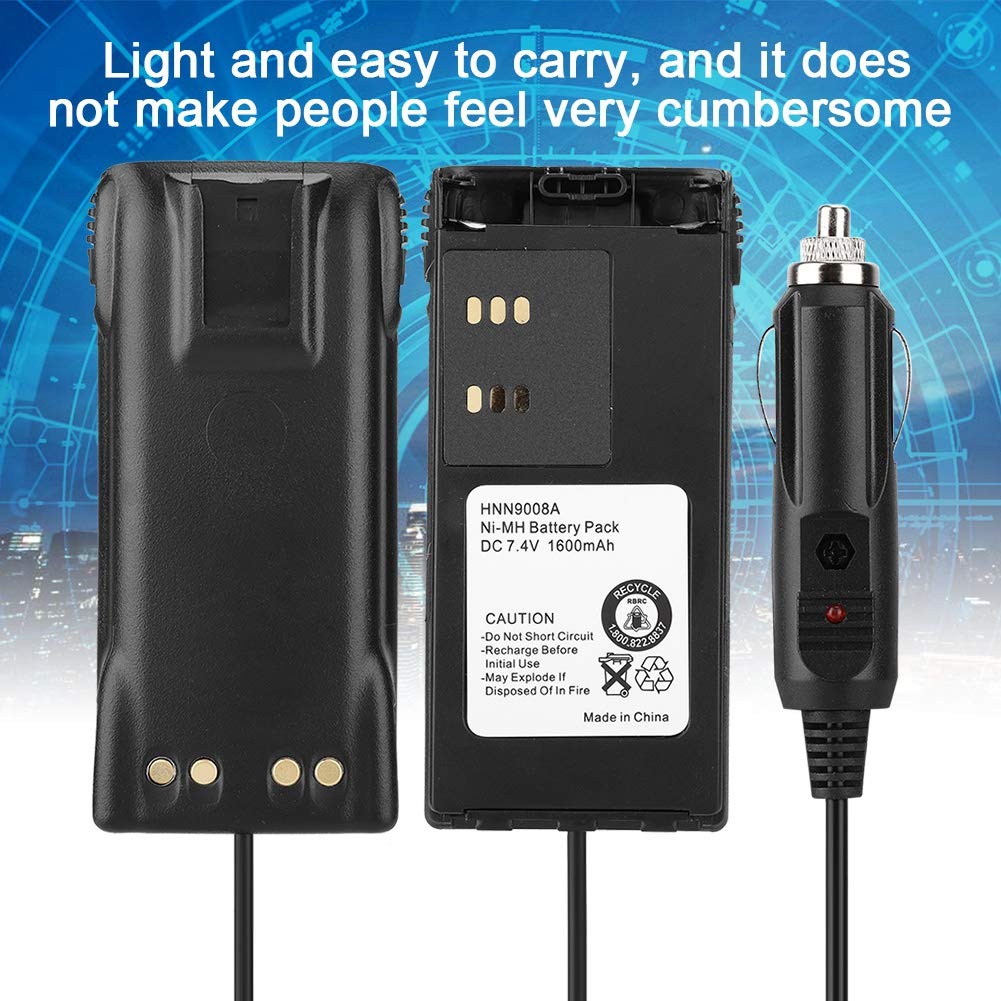 12V Car Charger Battery Eliminator Adapter for ICOM IC-V8 IC-V82 IC-A6 IC-A24 IC-F3GT IC-F4GS CB Radio - Power Your Walkie Talkie On The Go for Road Trips & Emergency Communication