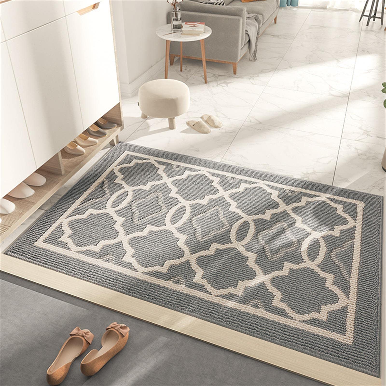 **Insun Low Profile Indoor Entrance Door Mat - Absorbent, Non-Slip, Washable TPR Backing - 47