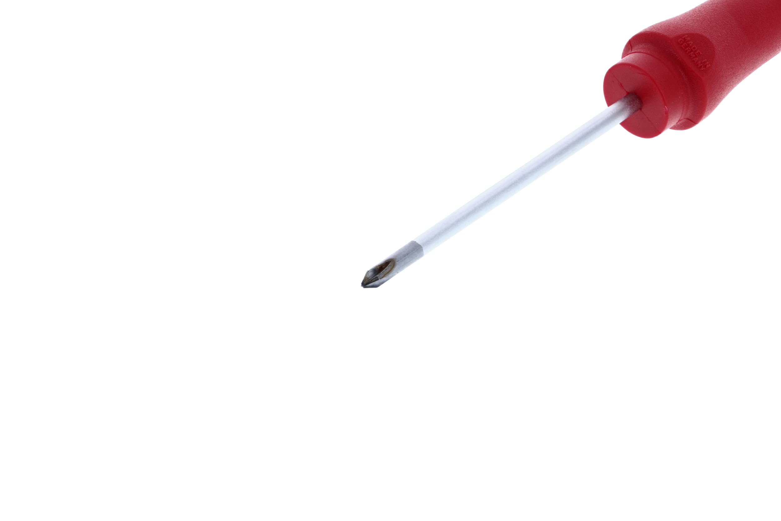 Wiha 31105 Phillips Screwdriver with SoftFinish Handle - 0 x 60mm Precision Screwdriver for Electronics, Jewelry & Small Appliances Repair - Ergonomic Grip for Comfortable Use