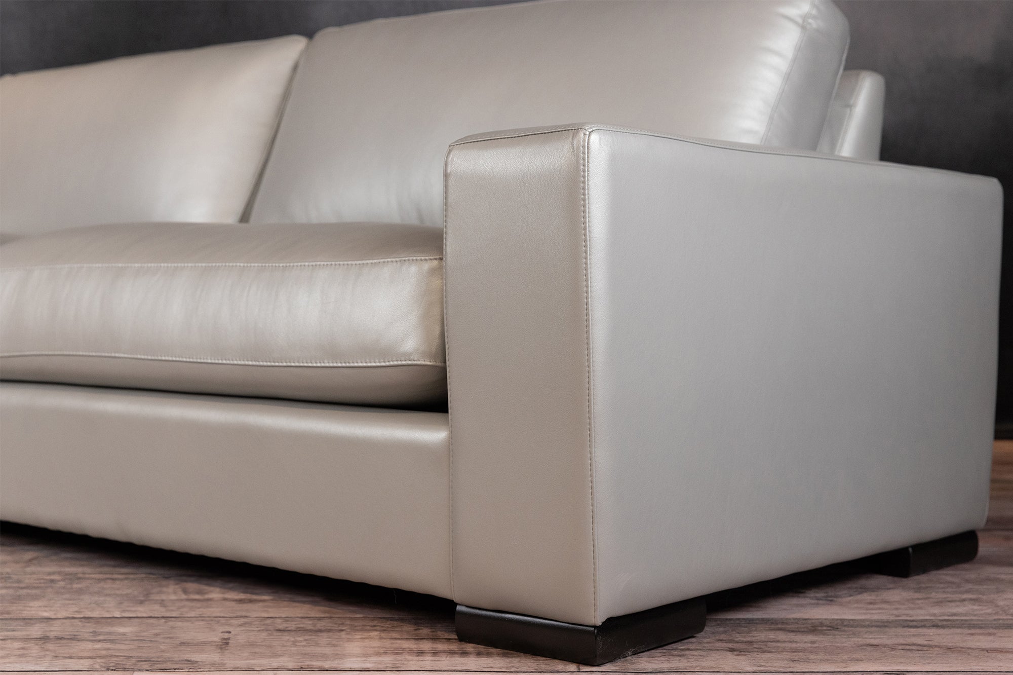 Premium STOCKHOLM Genuine Leather Sofa - Modern Luxury Living Room Furniture for Home & Office - Perfect for Relaxing, Entertaining & Stylish Decor
