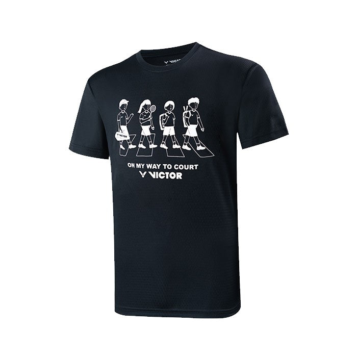 Victor T 15011C Kids' Black T-Shirt - Comfortable Cotton Tee for Boys & Girls - Perfect for School, Playdates & Everyday Wear