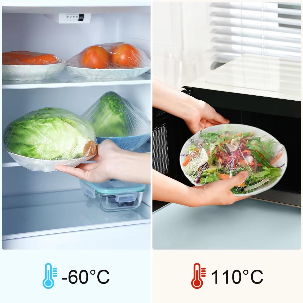 100pcs Large Bowl Covers for Bread Proofing & Dough Rising - 12