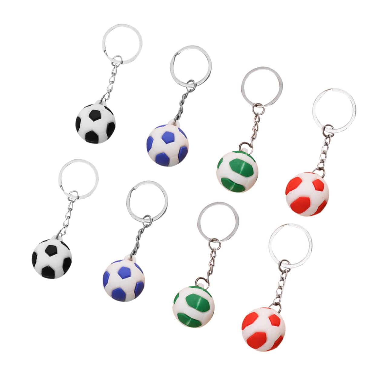MILISTEN 8 Pcs Metal Keychains Set - Durable Decorative Keychain Pendants for Gifts, Backpacks, and Luggage Tags