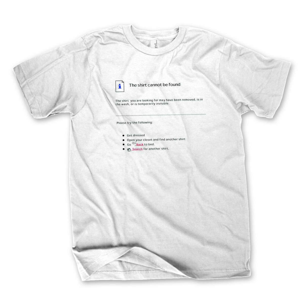 Shirt Not Found Men's Premium White Cotton T-Shirt - Medium Size - Casual Wear & Everyday Outfit