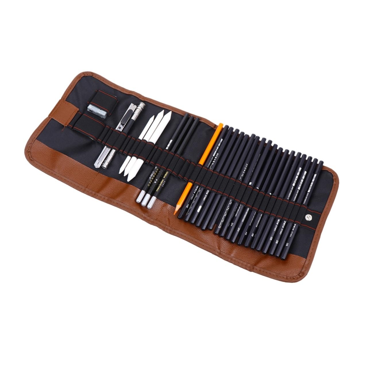 OHPHCALL 2 Sets Sketching Art Supplies Kit - Professional Drawing Pencils, Wooden Case, Painting Tools for Artists & Beginners | Perfect for Sketching, Shading, Doodling & Art Classes