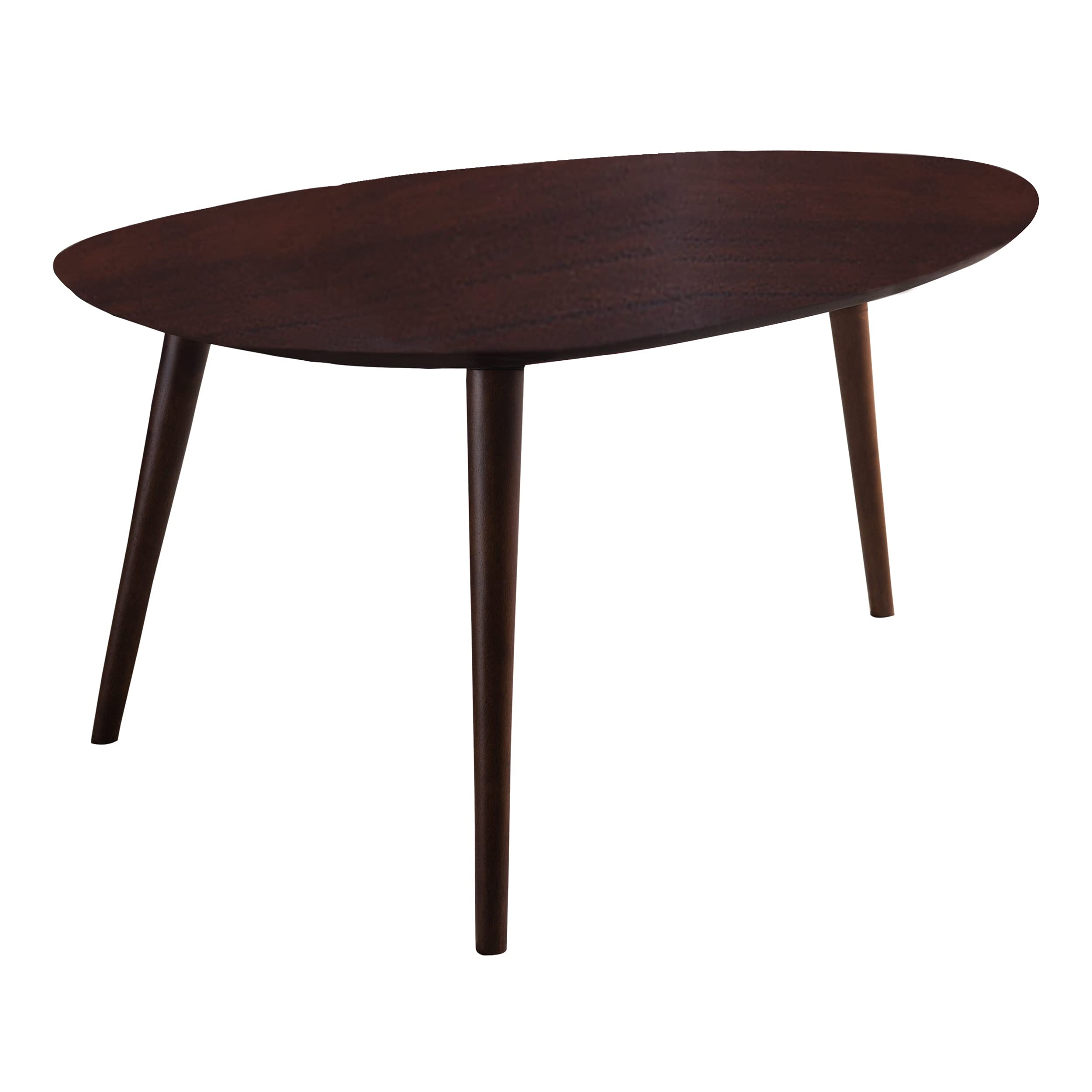 Christopher Knight Home Elam Solid Wood Coffee Table - Walnut Finish, Modern Living Room Furniture for Home Decor & Entertaining