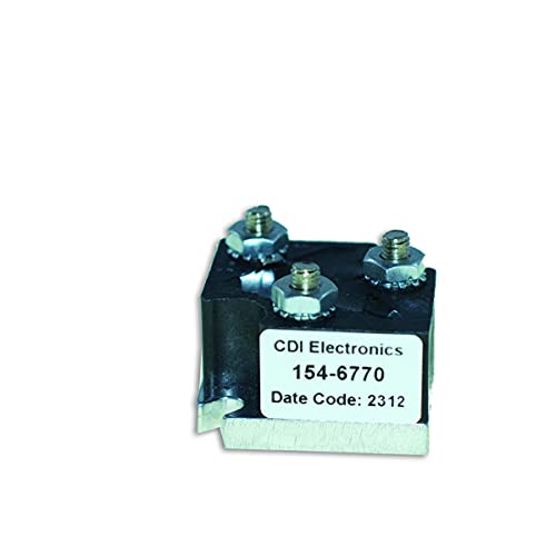 CDI Electronics 154-6770 Rectifier for Johnson, Mercury Marine & Evinrude Outboard Motors - Boat Engine Electrical System Replacement Part