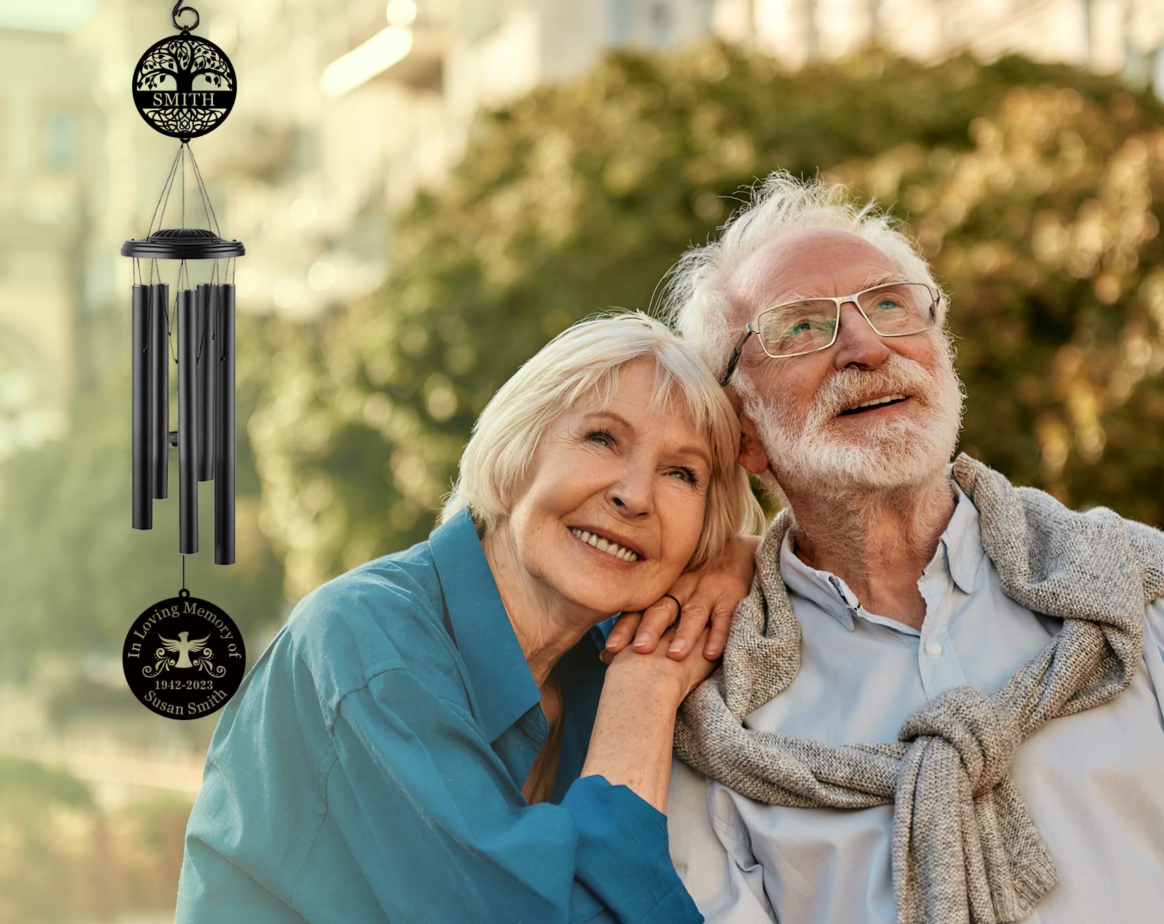 Personalized Memorial Wind Chimes for Outdoor Decor - 37