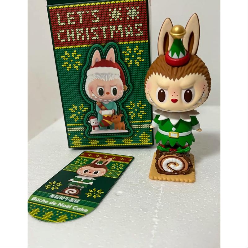 Labubu The Monsters Let's Christmas Series Bûche de Noël Cake - Limited Edition Collectible Figure for Holiday Decorations & Christmas Gift Giving