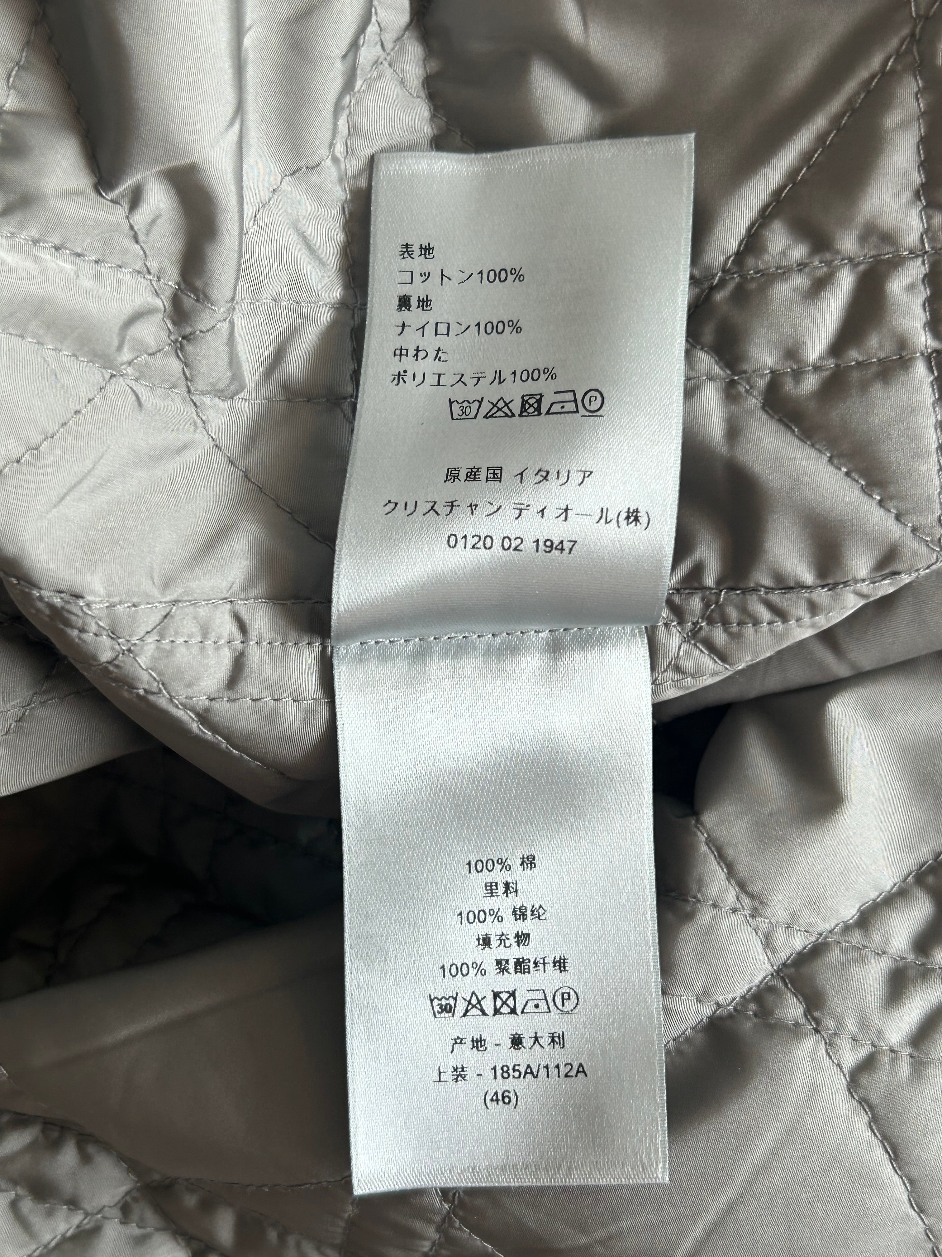 Dior Grey Oblique Quilted Button-Up Shirt for Men - Luxury Designer Casual Wear for Office & Date Night