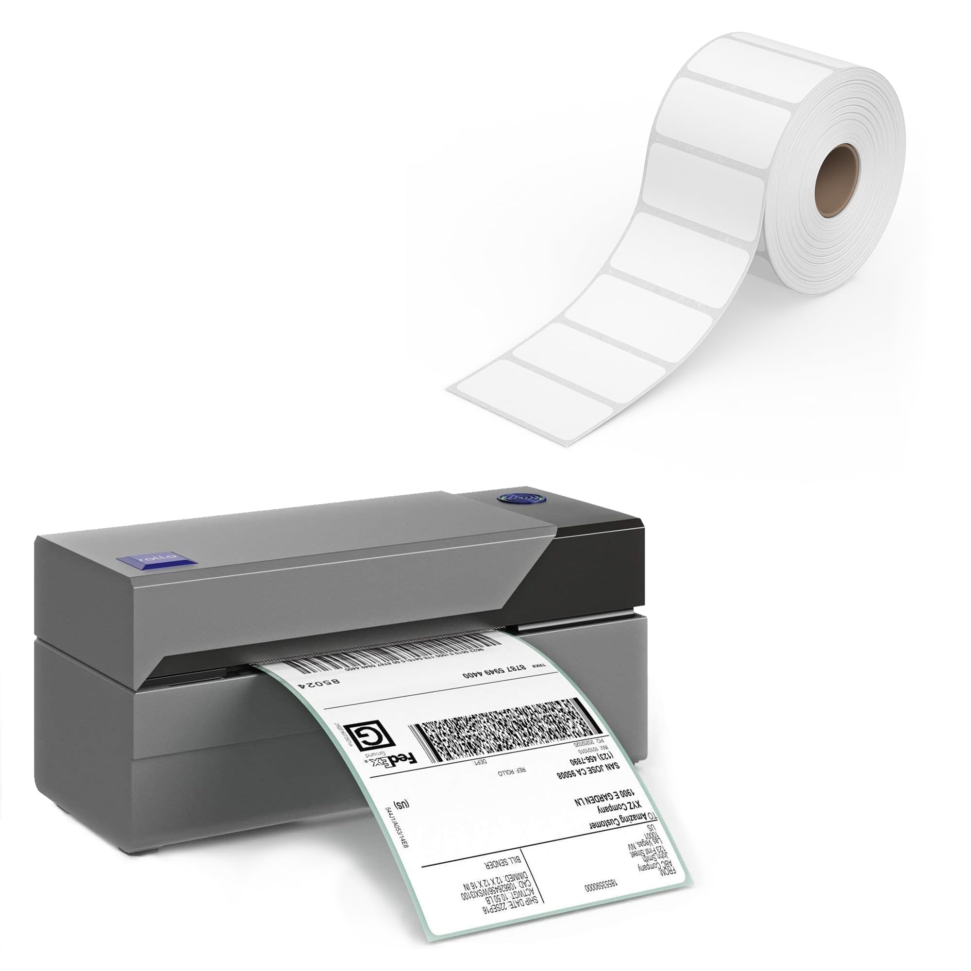Rollo USB Thermal Shipping Label Printer with 1000 2x1 Thermal Labels - High Speed Direct Thermal Barcode Printer for Shipping Packages | Perfect for Ecommerce, Small Business & Home Shipping Needs