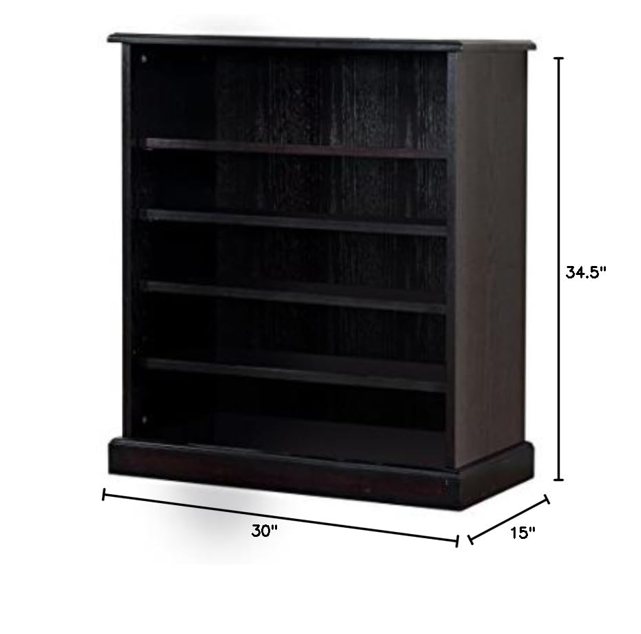 Furniture of America Laires 5-Tier Open Shoe Rack Organizer - Espresso Brown Wooden Storage Shelf for Entryway, Closet & Bedroom Organization