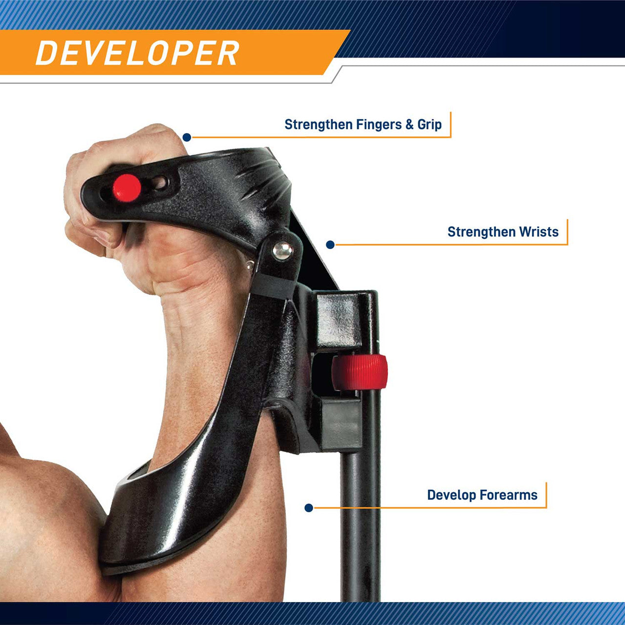 Marcy WEDGE Forearm Developer - Strengthen Grip & Wrist for Rock Climbing, Tennis & Weightlifting | Home Gym Equipment