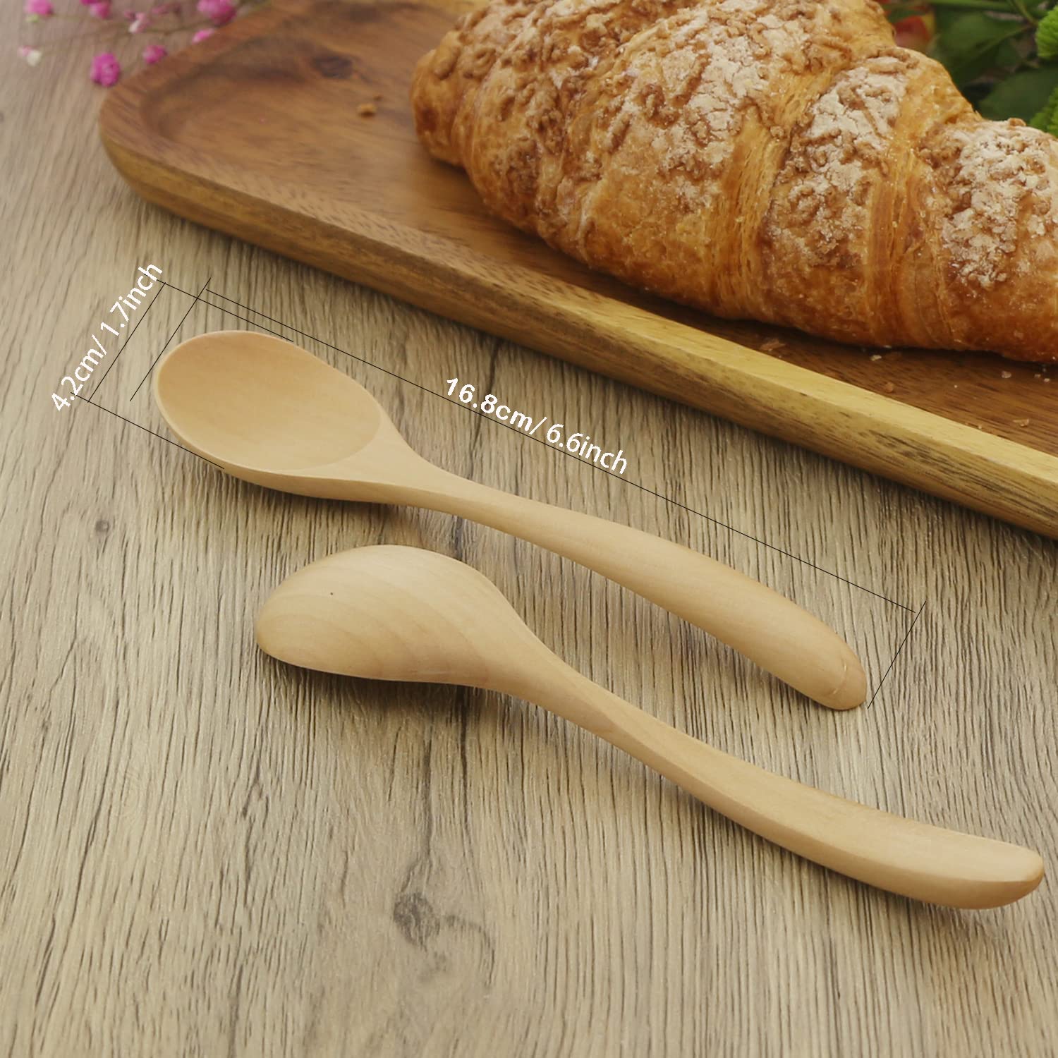 ADLORYEA 6-Piece Wooden Spoons Set - 7