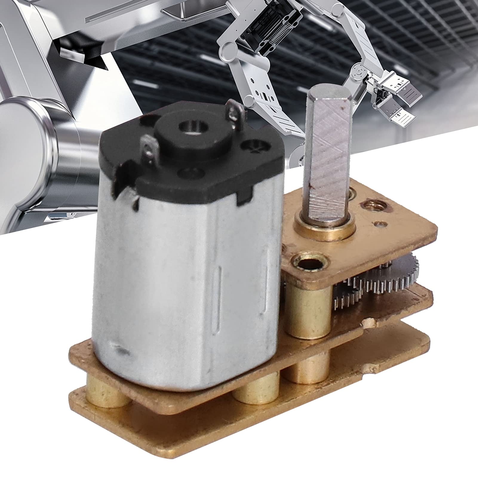 High Torque Reduction Gear Motor - Durable & Efficient DC Gearmotor for Engineering, Robotics & Outdoor Applications - Perfect for DIY Projects, Automation & Heavy-Duty Equipment