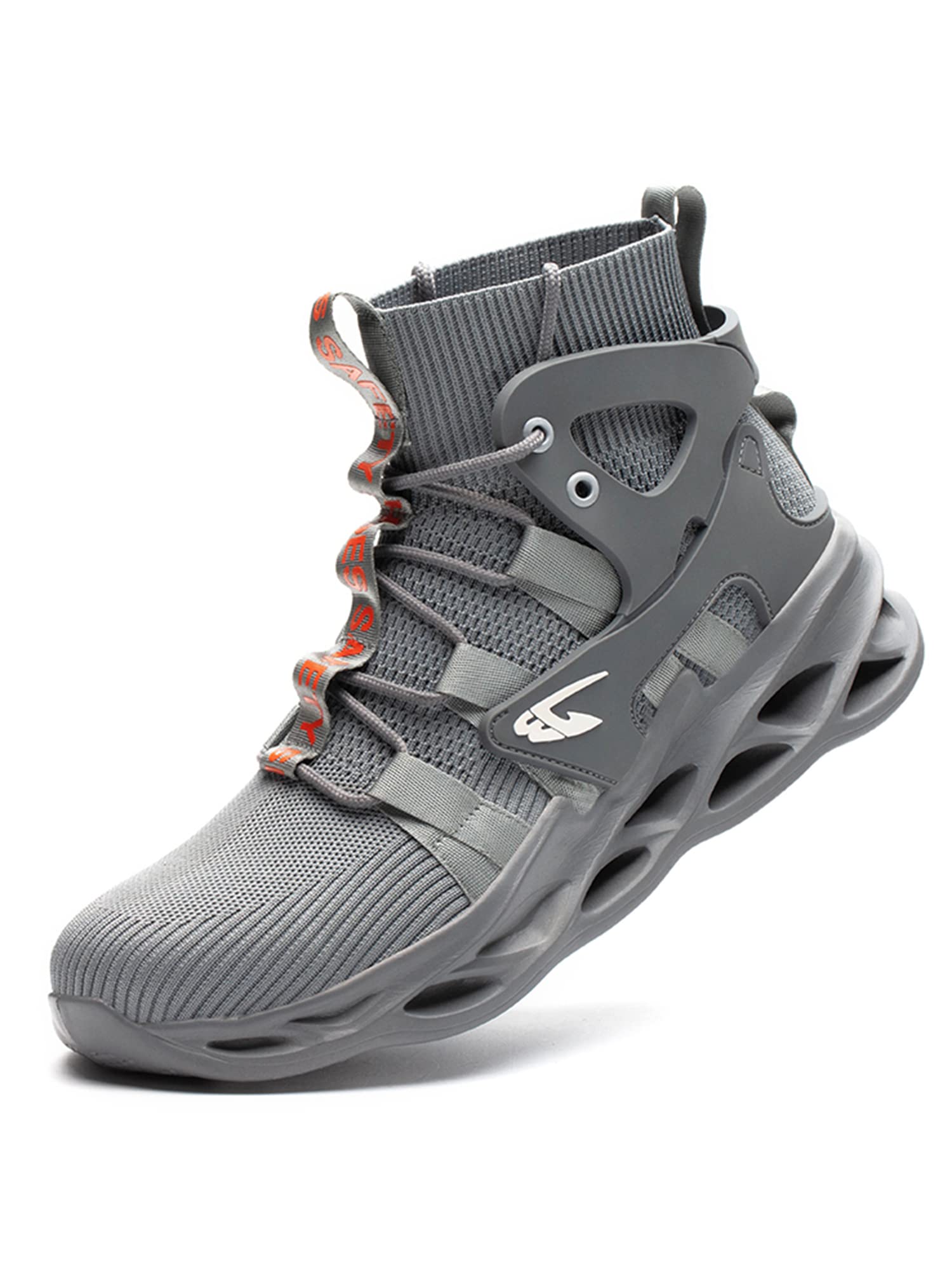 Steel Toe Work Boots for Men & Women - Breathable Safety Shoes for Construction, Hiking & Industrial Use - Lace-Up Ankle Boots - Perfect for Job Sites, Outdoor Adventures & Heavy Duty Work