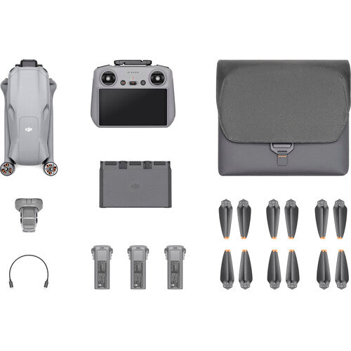 DJI Air 3 Fly More Combo with DJI RC 2 - 4K Dual-Camera Drone with 46-Min Flight Time | Perfect for Aerial Photography, Travel Vlogging & Outdoor Adventures