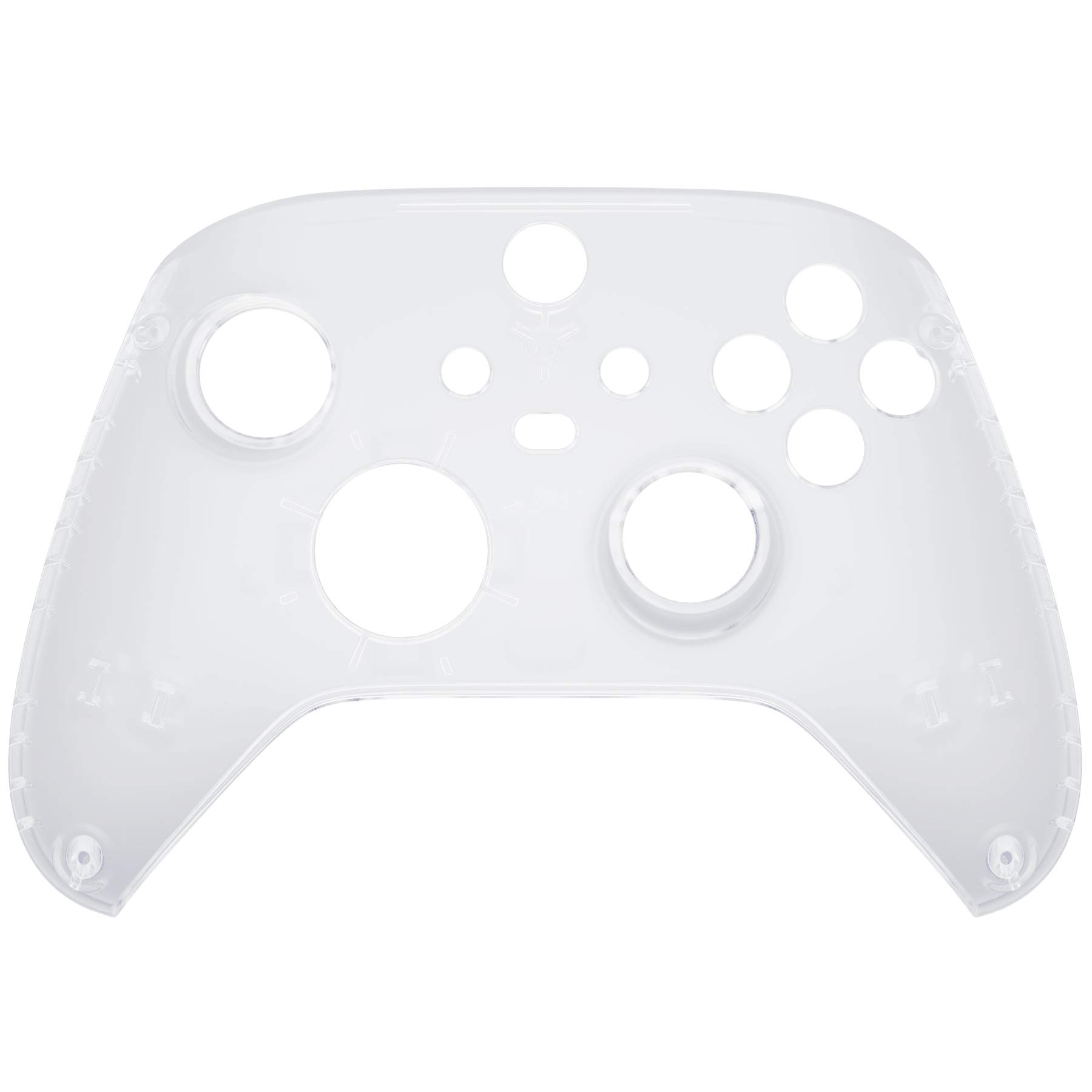 eXtremeRate Clear Replacement Faceplate for Xbox Series X & S Controller - Custom Front Housing Shell for Xbox Core Wireless Controller - Personalize Your Gaming Experience - Perfect for Competitive Gaming & Home Entertainment [Controller NOT Included]