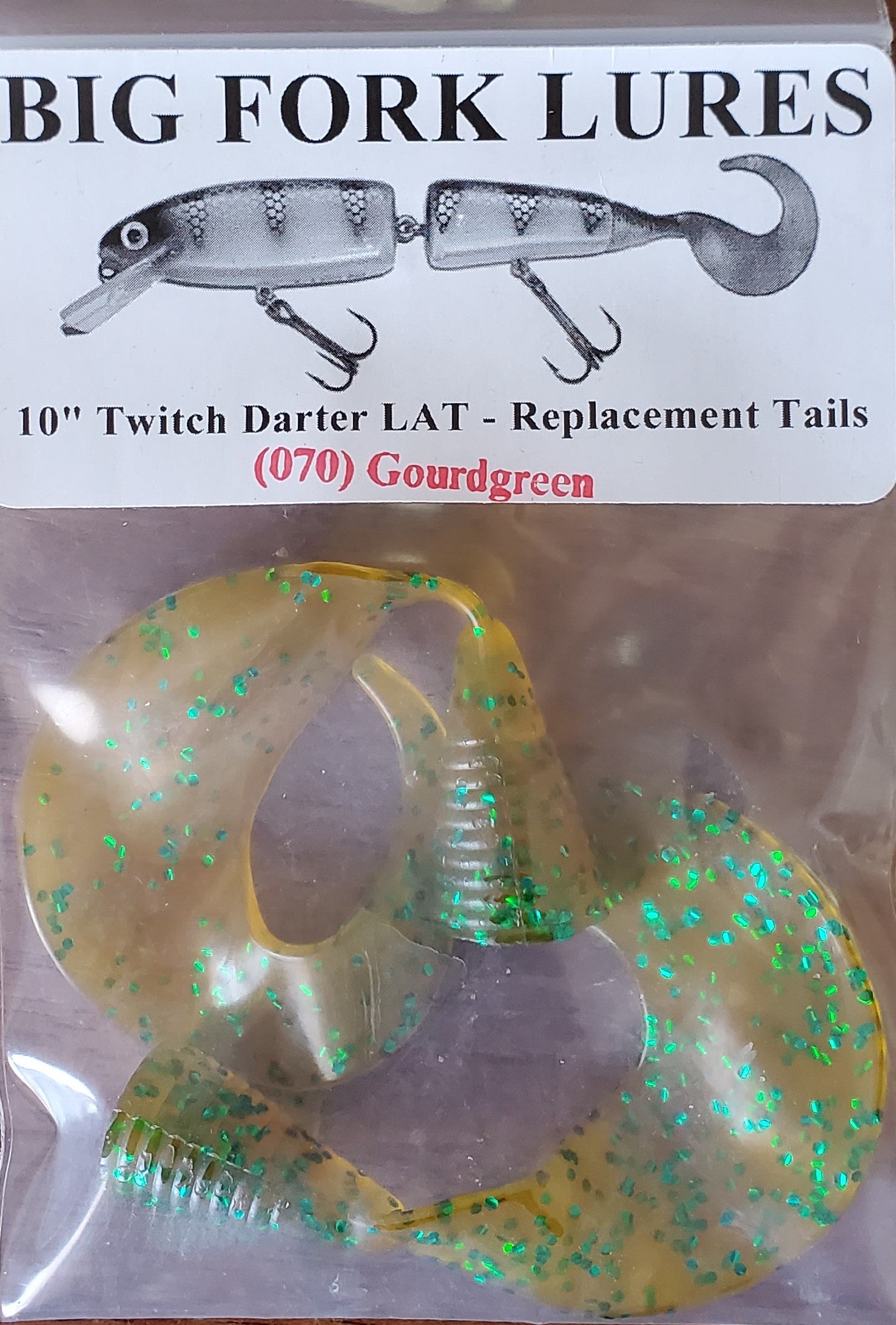 Big Fork Twitch Darter LAT Replacement Tails - Premium Fishing Lure Accessories for Bass, Walleye & Pike - Perfect for Freshwater & Saltwater Angling