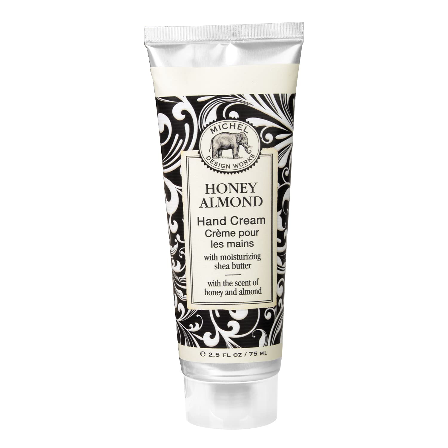 Michel Design Works Large Honey Almond Hand Cream - Ultra Moisturizing & Nourishing for Dry Skin - Perfect for Home, Office & Travel Use