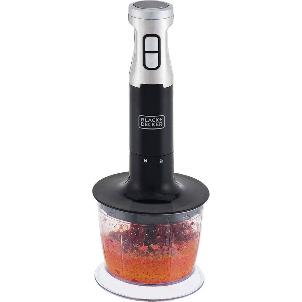 **Black+Decker MK600 3-in-1 Mini Stand Mixer & Food Processor, Stainless Steel Design, 127V – Perfect for Baking, Blending & Food Prep in Small Kitchens**