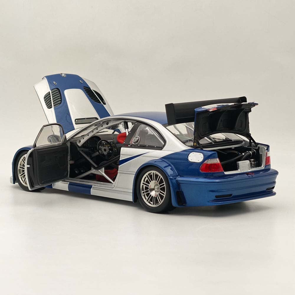 1/18 Scale BMW M3 GTR E46 2001 Diecast Model Car - Need for Speed Edition - Collectible Metal Alloy Racing Vehicle for Display & Gift - Perfect for Car Enthusiasts, Model Collectors, and Home/Office Decoration