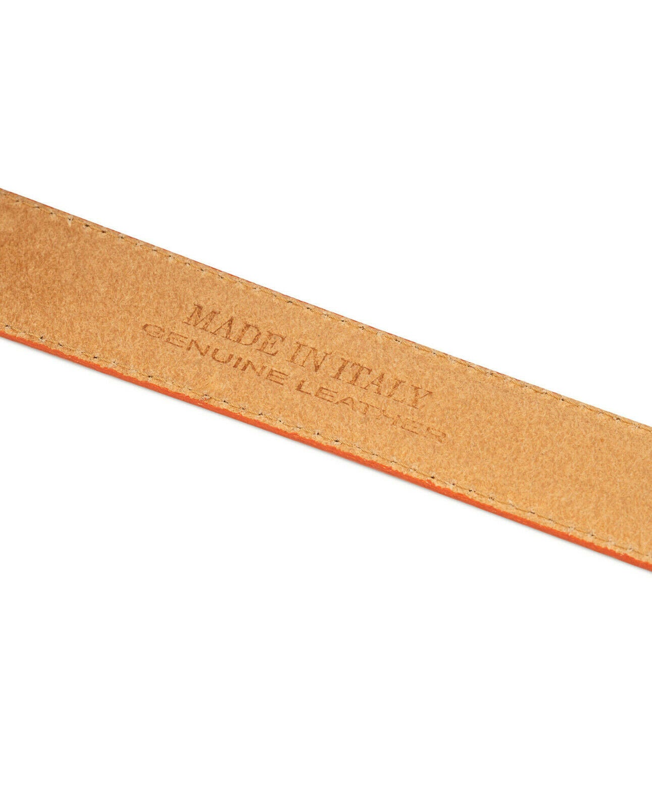 Premium 35mm Orange Leather Belt Straps for Men - Dior Buckle Replacement | Fashion Accessories for Casual & Formal Wear
