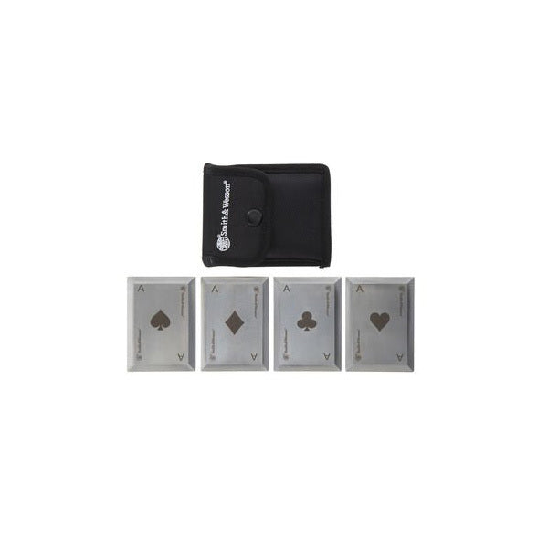 Smith & Wesson Bullseye Throwing Cards - Premium Metal Throwing Cards for Outdoor Games, Target Practice & Survival Training | Perfect for Camping, Hunting & Tactical Training